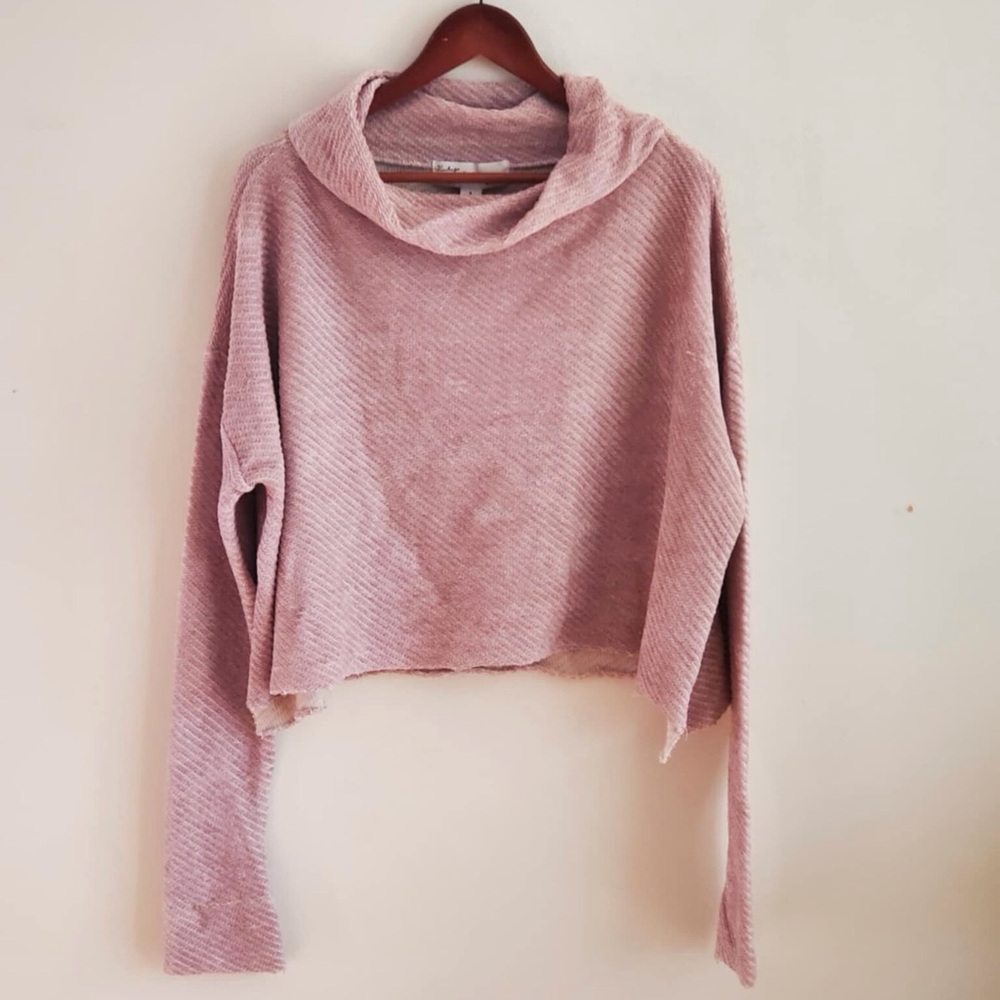 Vintage Havana Cowl Neck Oversize Boxy Sweater Top Small